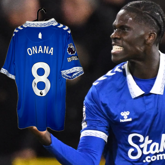 Onana signed Everton shirt.