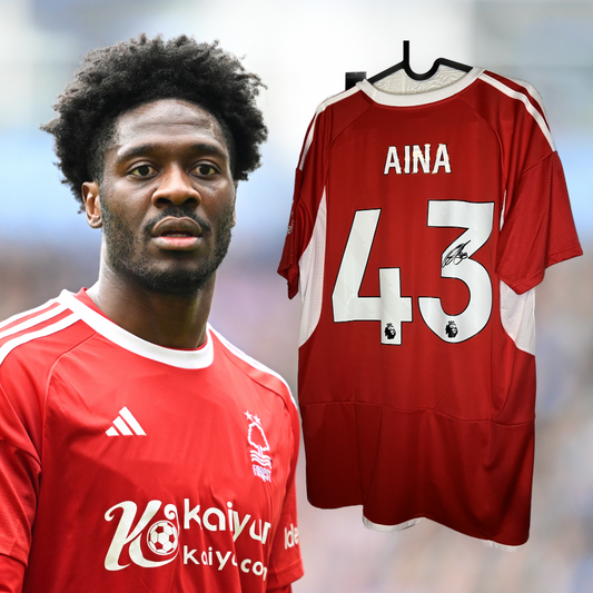 Aina signed Nottingham Forest shirt.