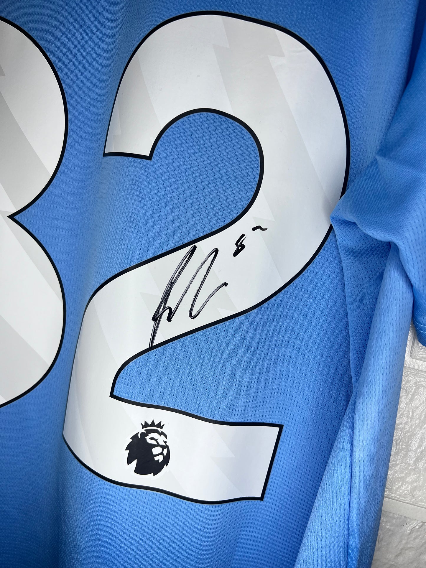 Rico Lewis  signed Manchester City shirt