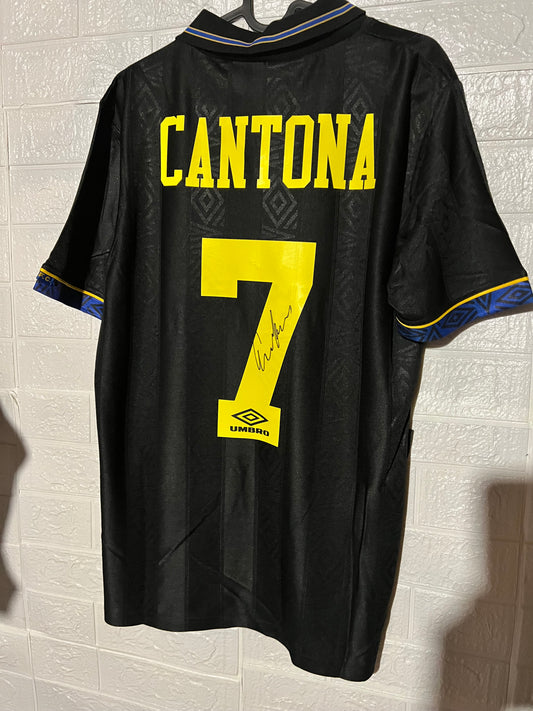 Cantona signed Man Utd shirt