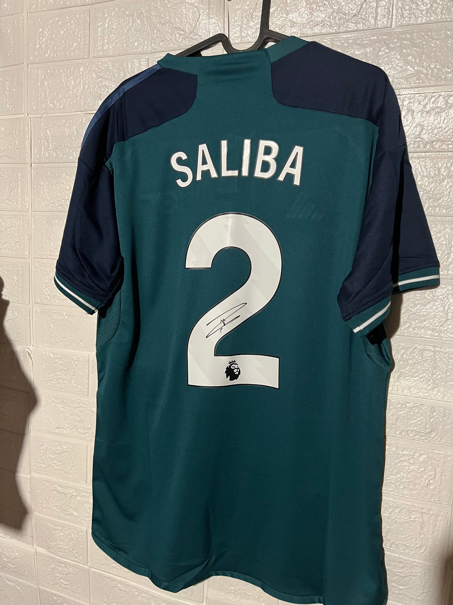 Saliba signed arsenal shirt (Copy)