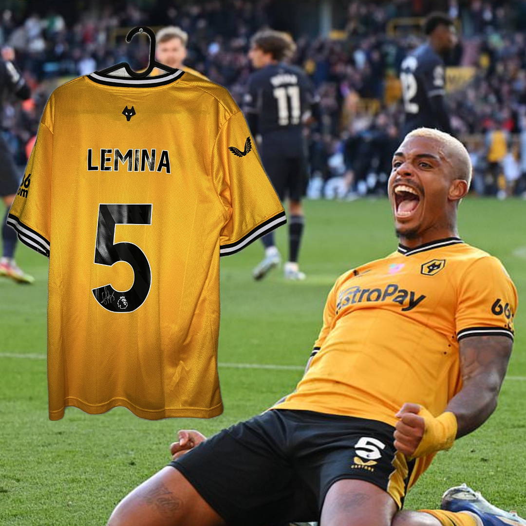 Lemina signed Wolves shirt