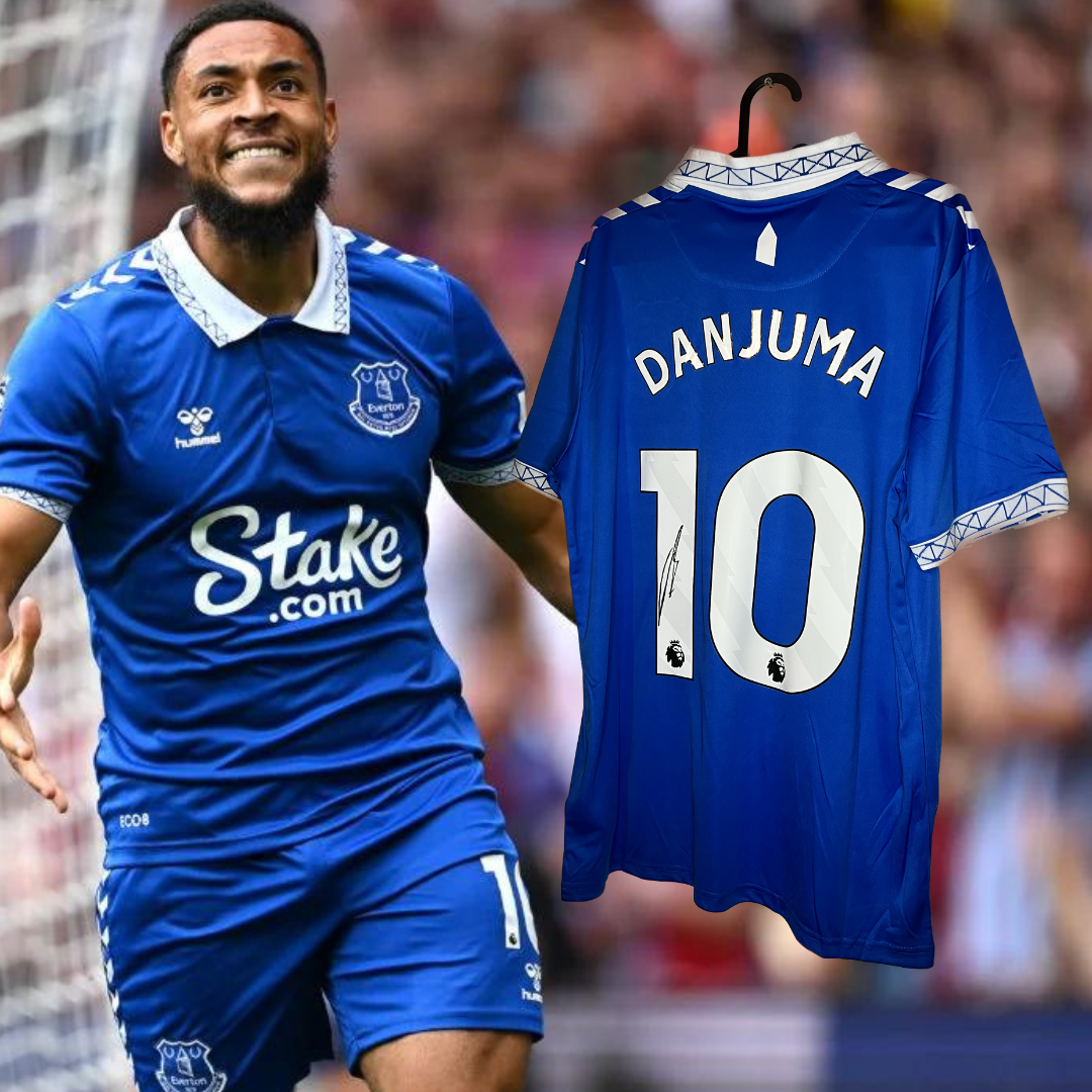 Danjuma  signed Everton shirt.